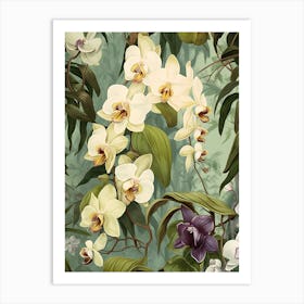 Orchids In The Jungle Art Print