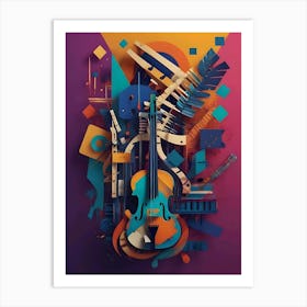 Abstract Music Art Print