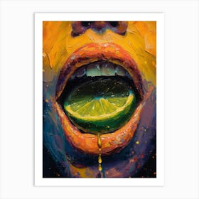 Lime Juice Art Print