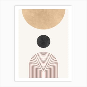 Abstract Circles 3 Art Print