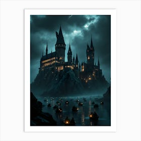 Hogwarts Castle Poster Canvas Wall Room Decor Art Print