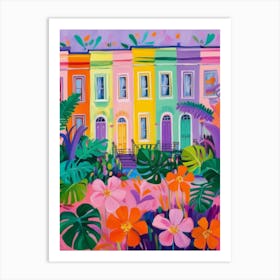 Rainbow Houses Art Print