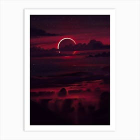 Moon In The Sky Art Print