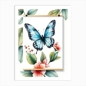 Butterfly Watercolor Print Art Print