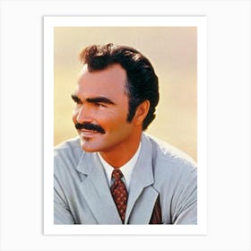 Burt Reynolds Retro Collage Movies Art Print