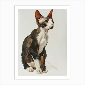 Cornish Rex Painting 1 Art Print