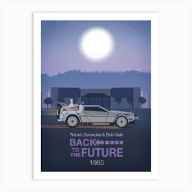 Back To The Future Art Print