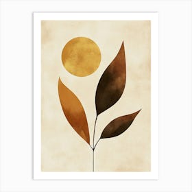 Sun And Leaves 18 Art Print