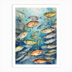 School Of Fish Art Print