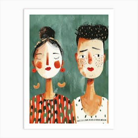 Two People 1 Art Print