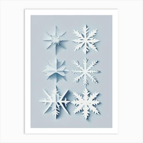 Symmetry, Snowflakes, Simplicity 1 Art Print