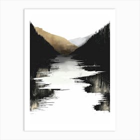 Lake In The Mountains 2 Art Print