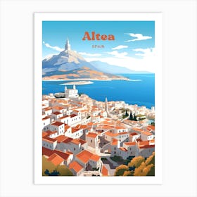 Altea Costa Blanca Spain Travel Art Art Print