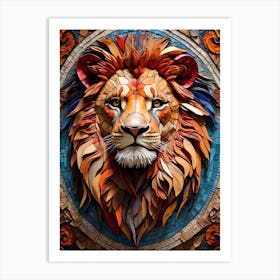 Lion Head 3 Art Print