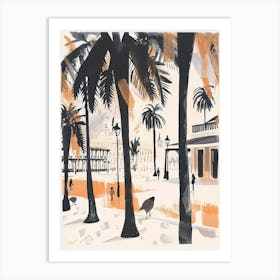 Jackson Square Retro Lithograph 4 Art Print