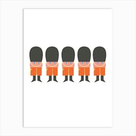 British Bearskin Guards Art Print