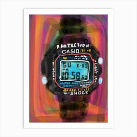 Casio Watch G Shock Art Print