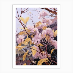 Lilac 1 Flower Painting Art Print