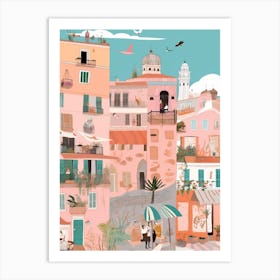 Palermo, Italy Illustration Art Print