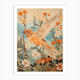 Sparrow 1 Detailed Bird Painting Art Print