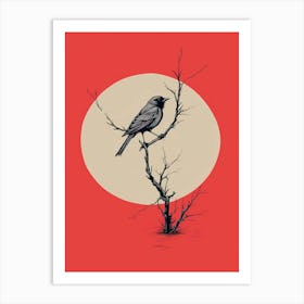 Bird On A Branch 1 Art Print