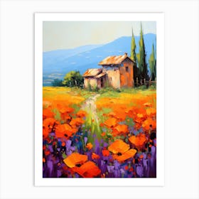 Tuscan Poppies 1 Art Print