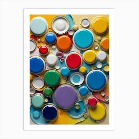 Colorful Paint Art Print