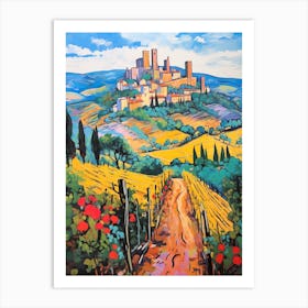 Volterra Italy 4 Fauvist Painting Art Print