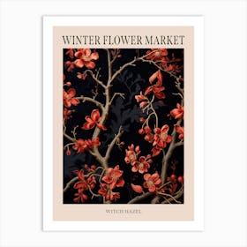 Witch Hazel 2 Winter Flower Market Poster Art Print