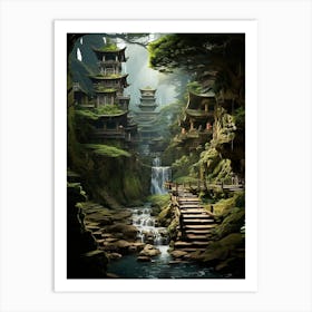 Asian Village Art Print