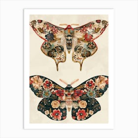 Butterfly Elegance William Morris Style 10 Art Print