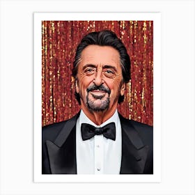 Al Pacino Illustration Movies Art Print