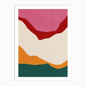 Abstract Mountain Landscape - Cl01 Art Print