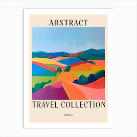 Abstract Travel Collection Poster Moldova 2 Art Print