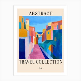 Abstract Travel Collection Poster Italy 1 Art Print