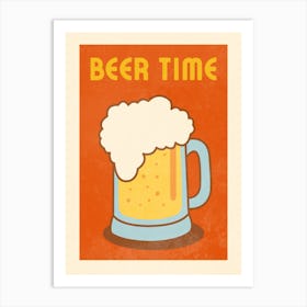 Beer Time Art Print