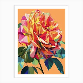 English Roses Painting Abstract 2 Art Print