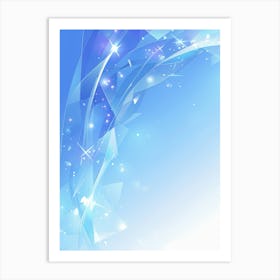 Abstract Blue Background 1 Art Print