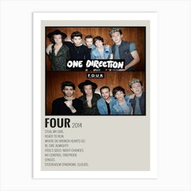 One Direction Four Four 2014 Poster Art Print