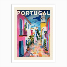 Faro Portugal 3 Fauvist Painting  Travel Poster Art Print