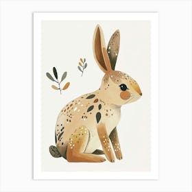 Polish Rabbit Kids Illustration 1 Art Print