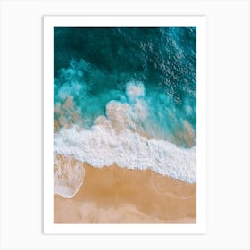 Aerial View Of The Beach 16 Art Print