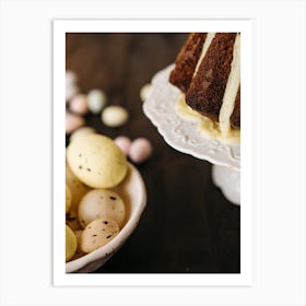 Bundt Cake With Eggs Art Print