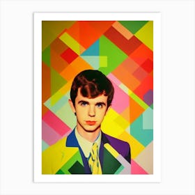 Freddie Highmore Colourful Pop Movies Art Movies Art Print