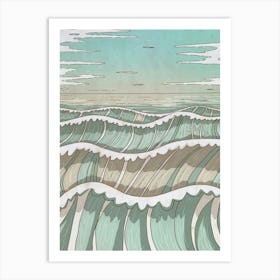 Ocean Waves 3 Art Print