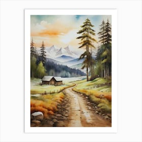 Country Road 1 Art Print