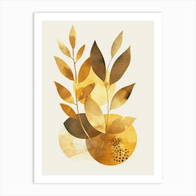 Golden Leaves 62 Art Print