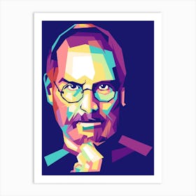 Steve Jobs Wpap Art Print