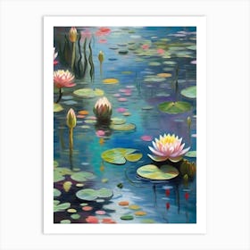 Waterlilies Study Art Print