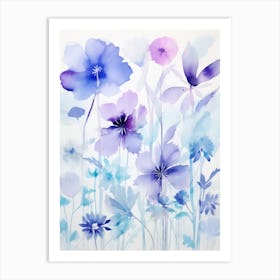 Watercolor Flowers 2 Art Print